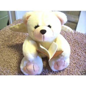 Pacifix Plush Bear W Book & Wings Angel Stuffed Animal Toy